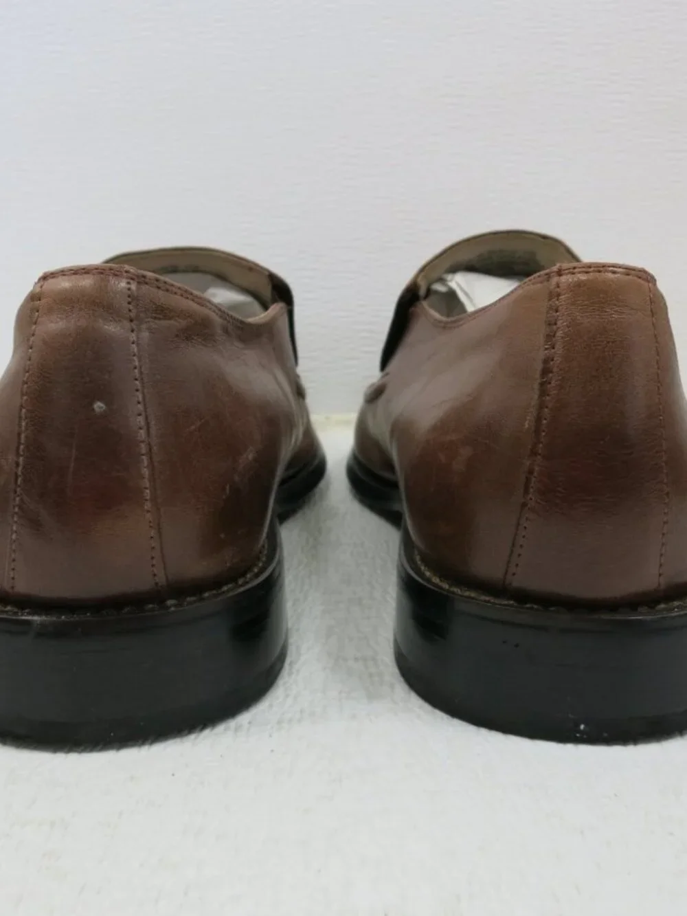 Stacy Adams Split Toe Leather Dress Loafer Shoes Zapatos Footwear Mens sz 11 M